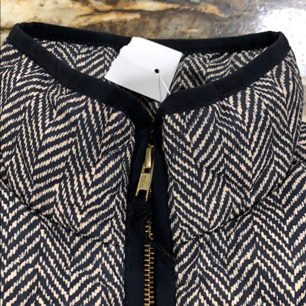 Women's J. Crew Factory Vest Herringbone Small - Picture 4 of 8